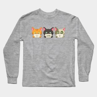 I Love You - Cat said Long Sleeve T-Shirt